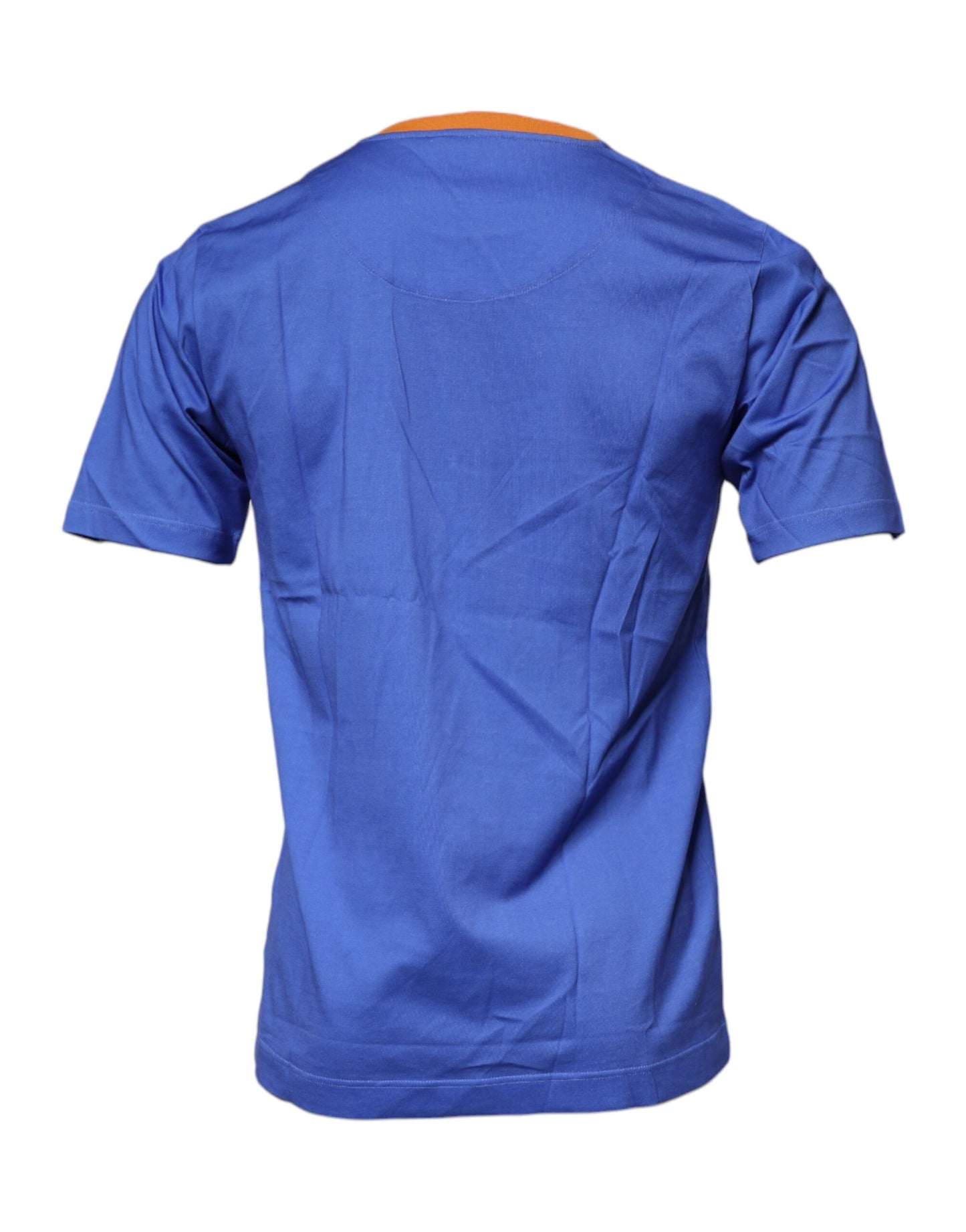 Dolce & Gabbana Blue Graphic Print Cotton Crew Neck T-shirt Dolce & Gabbana