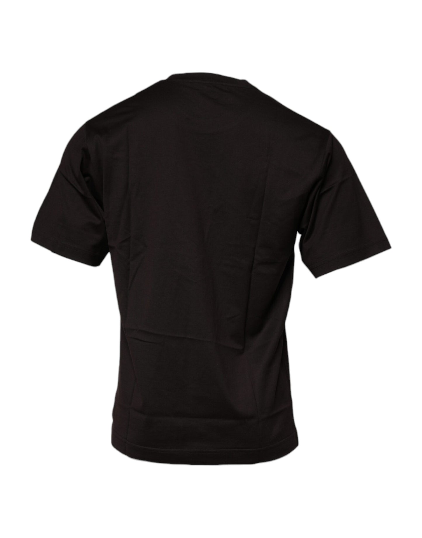 Dolce & Gabbana Dark Brown Logo Cotton Crew Neck T-shirt Dolce & Gabbana