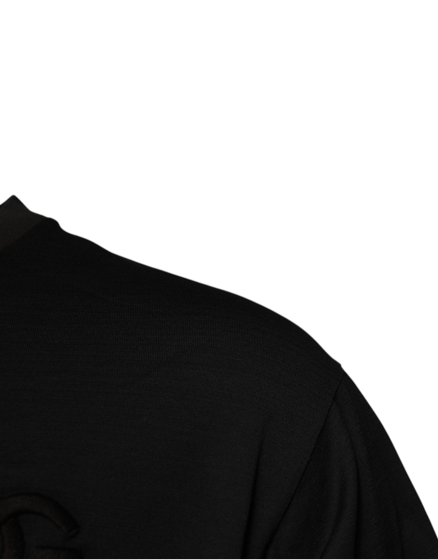 Dolce & Gabbana Black DG Logo Cotton Crew Neck T-shirt Dolce & Gabbana