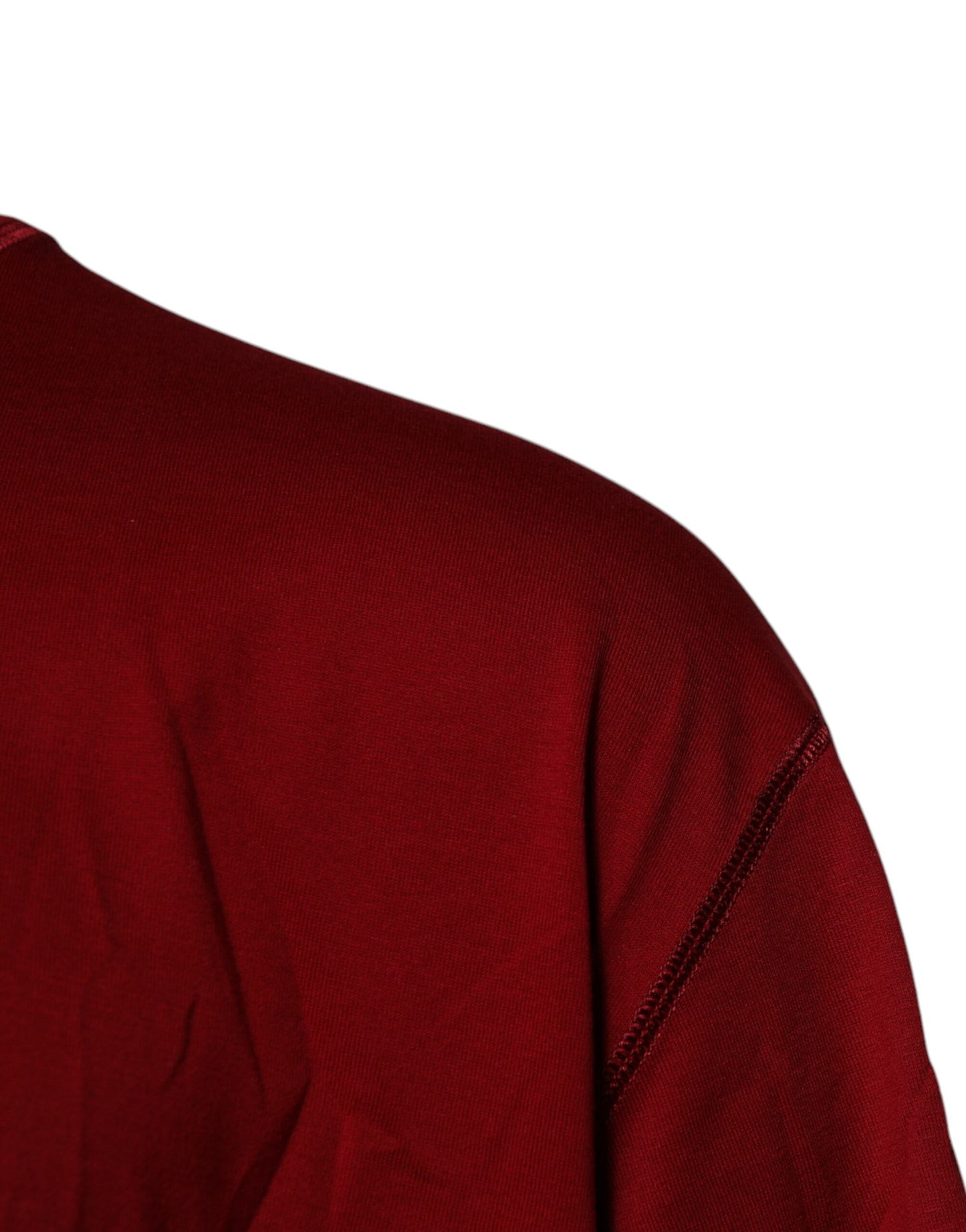 Dolce & Gabbana Red Logo Tape Cotton Crew Neck T-shirt Dolce & Gabbana
