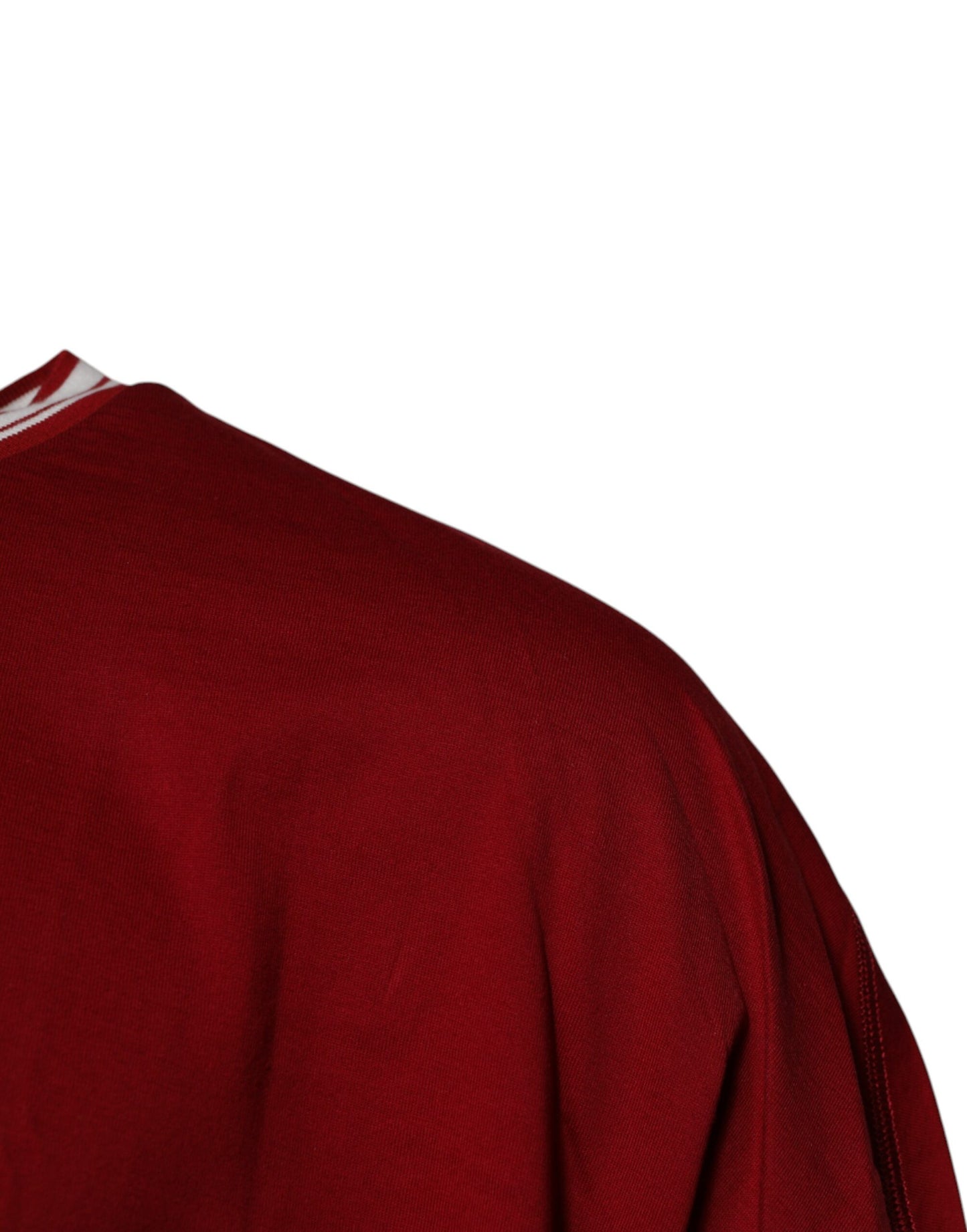 Dolce & Gabbana Red Logo Crown Cotton Crew Neck T-shirt Dolce & Gabbana