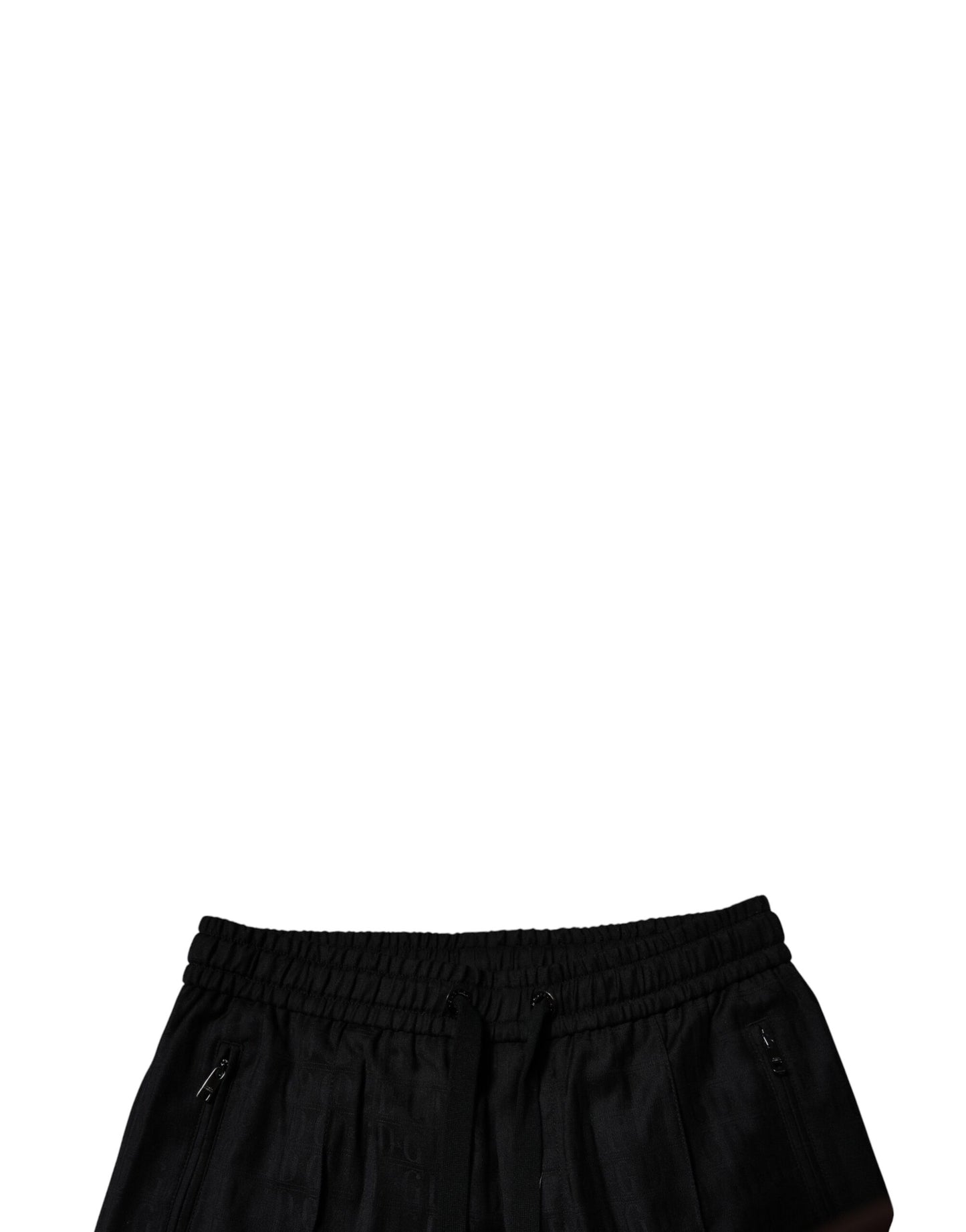 Dolce & Gabbana Black Wool Jogger Jogging Pants Dolce & Gabbana