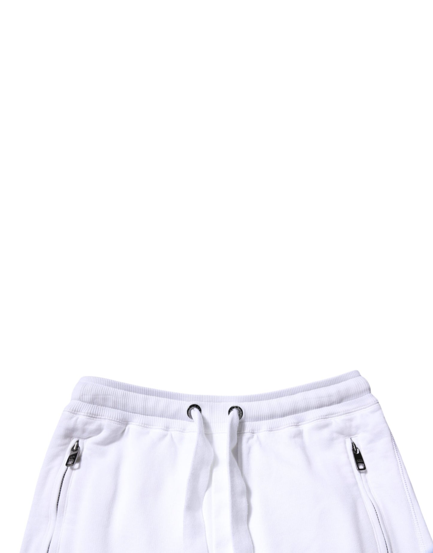 Dolce & Gabbana White Cotton Logo Jogger Pants Dolce & Gabbana