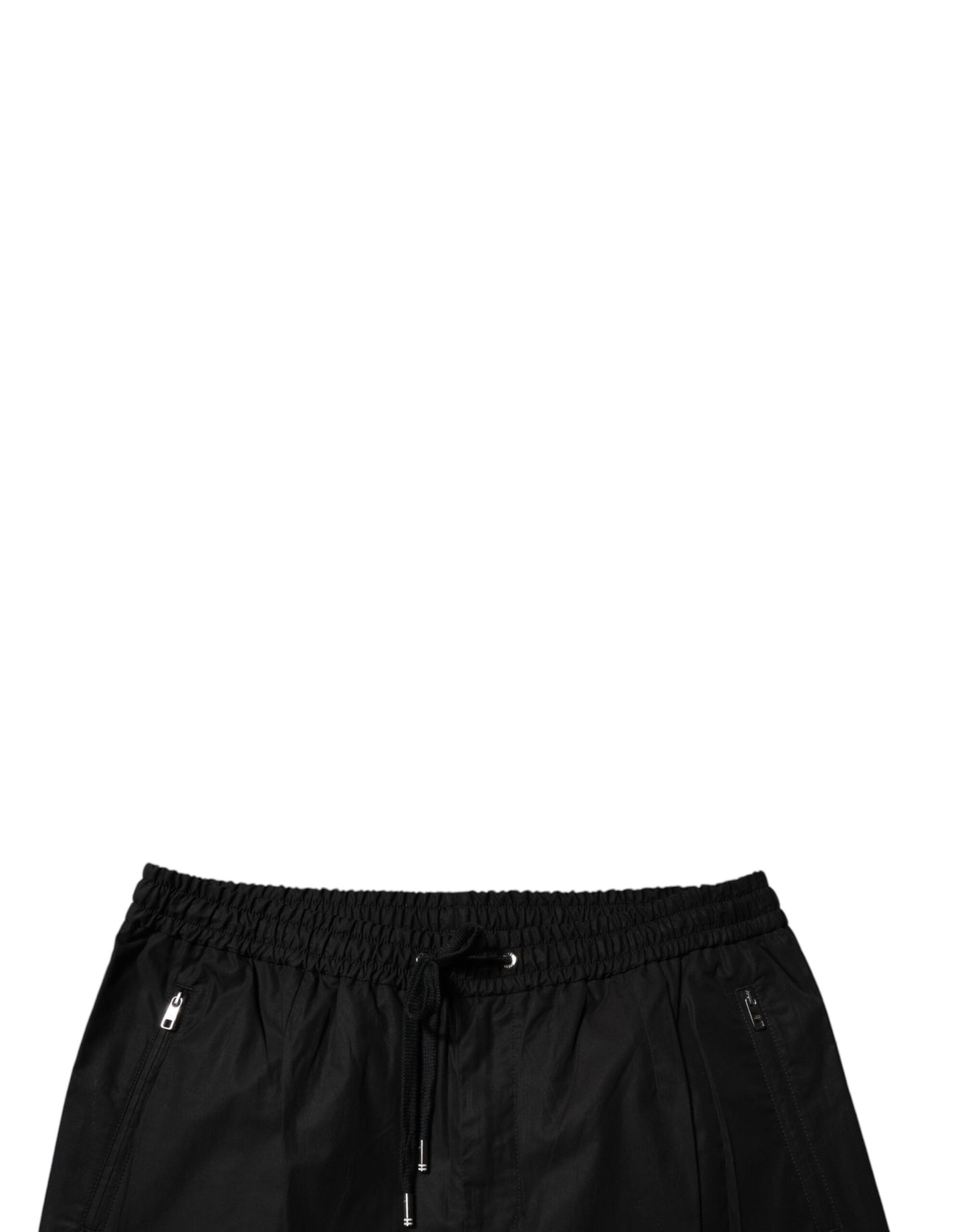 Dolce & Gabbana Black Cotton Men Jogger Sweatpants Pants Dolce & Gabbana