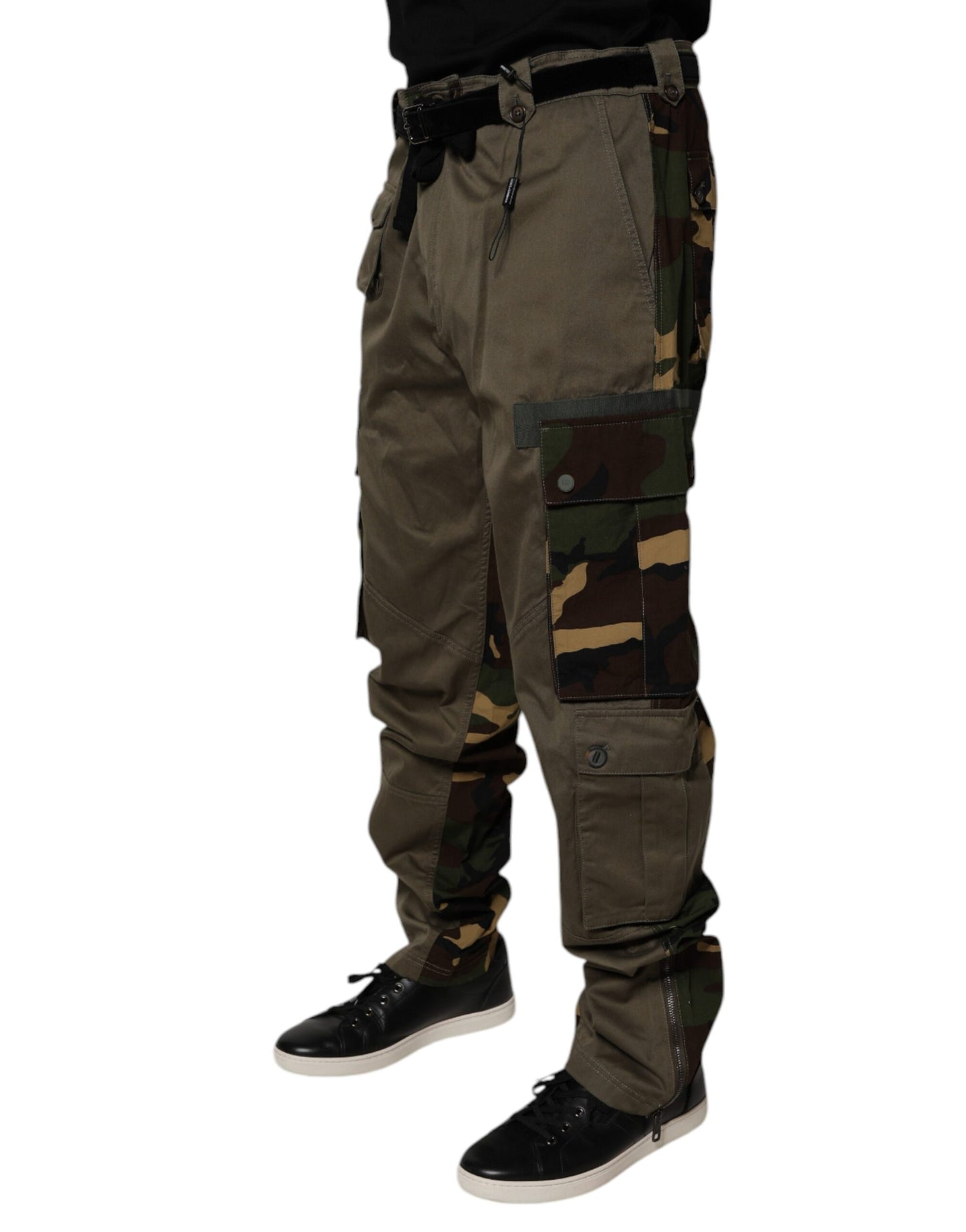 Dolce & Gabbana Multicolor Patchwork Camouflage Cargo Pants Dolce & Gabbana