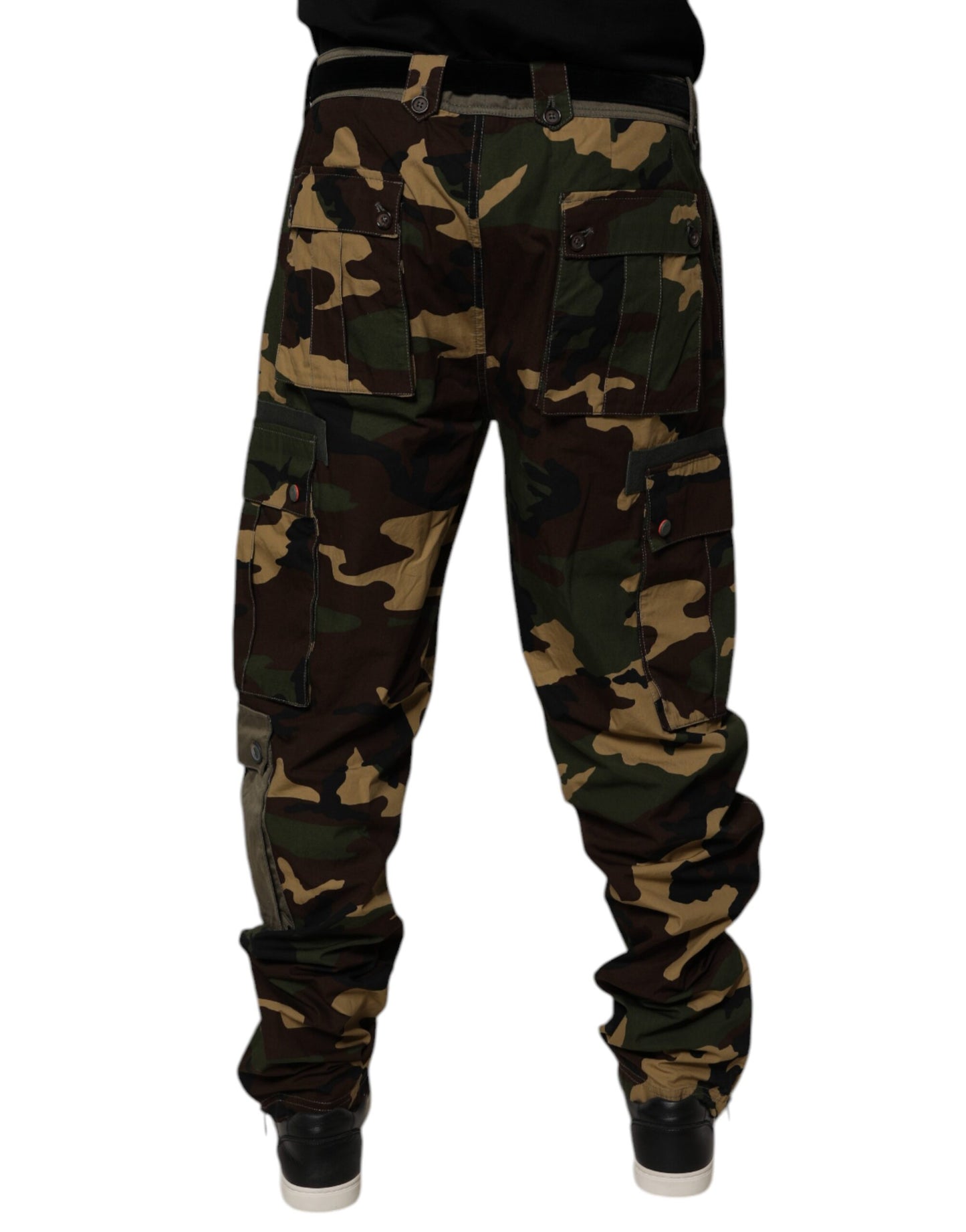 Dolce & Gabbana Multicolor Patchwork Camouflage Cargo Pants Dolce & Gabbana