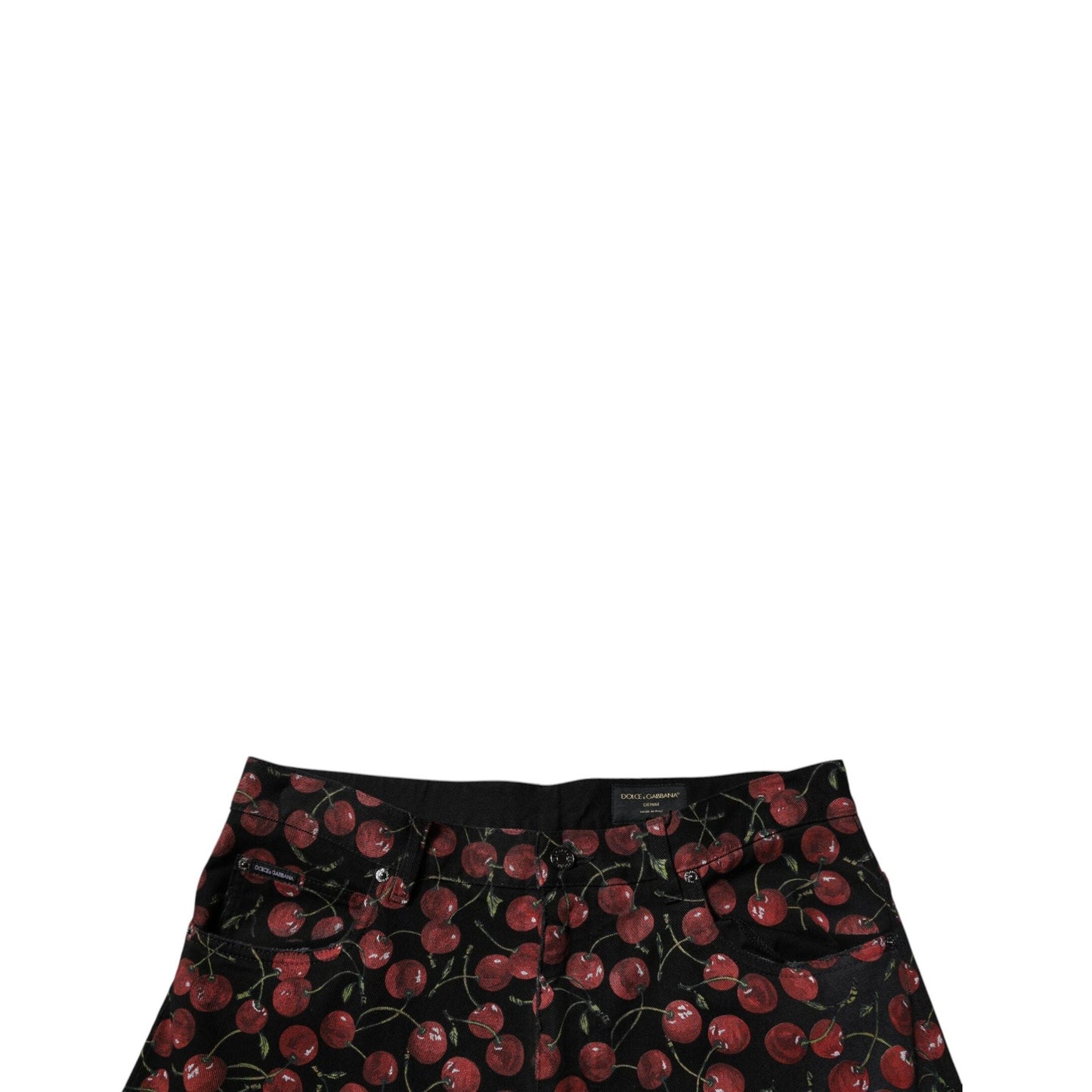 Dolce & Gabbana Black Cherry Cotton Straight Men Denim Jeans