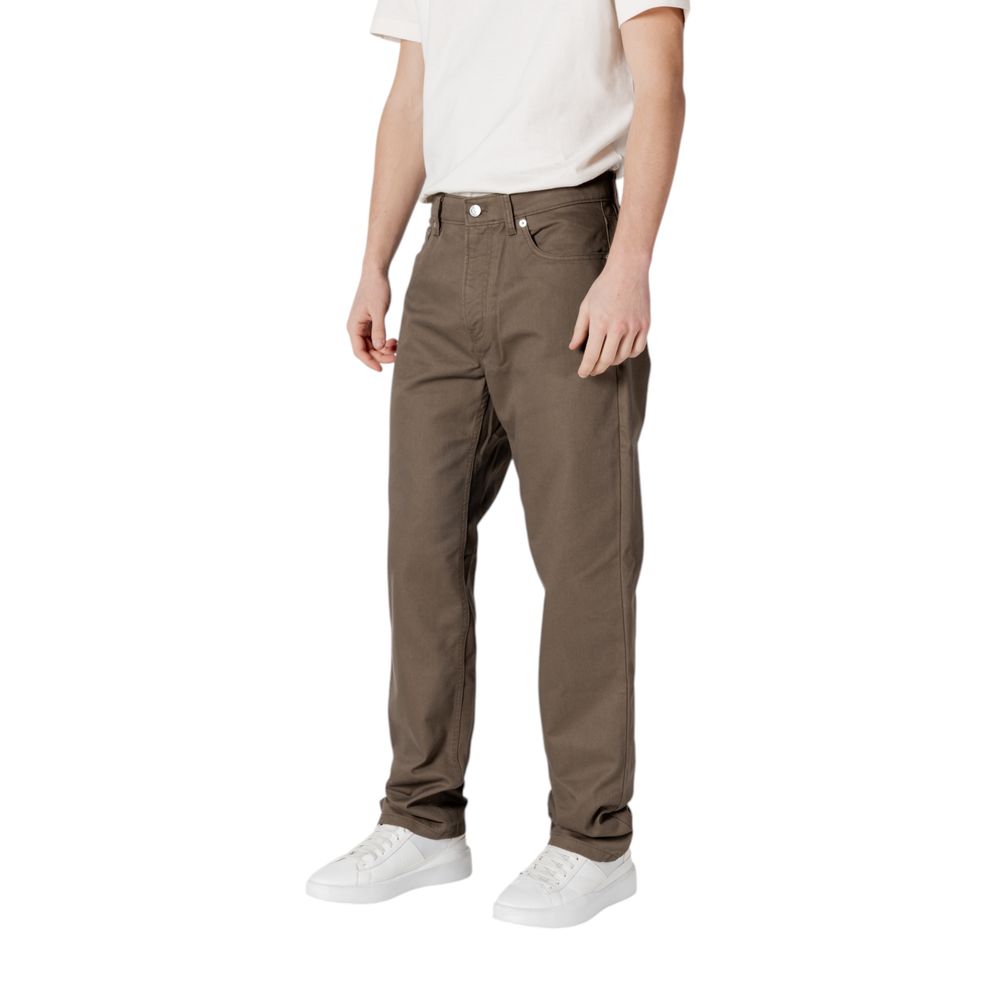 Calvin Klein Jeans Green Cotton Pant Calvin Klein Jeans