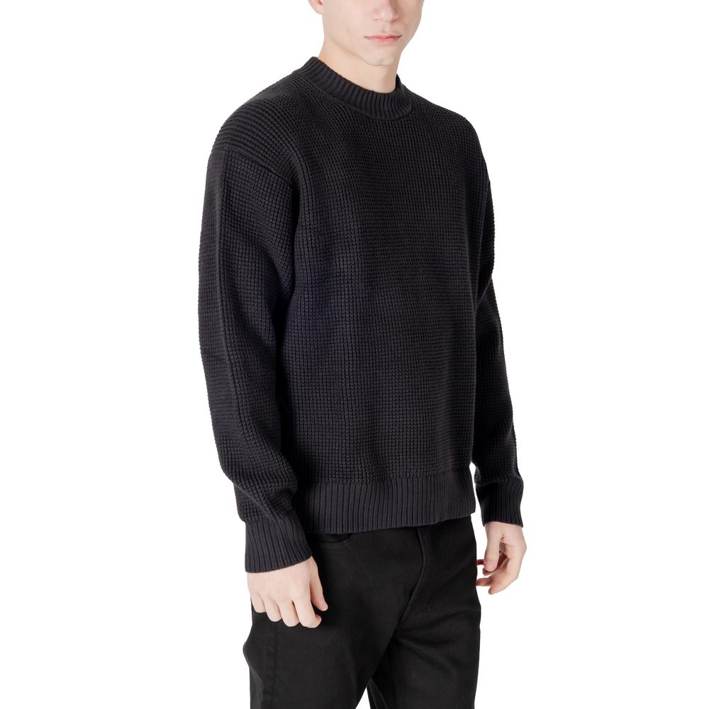 Calvin Klein Jeans Black Organic Cotton Sweater Calvin Klein Jeans