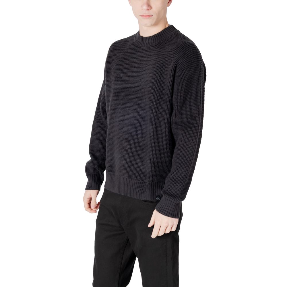 Calvin Klein Jeans Black Organic Cotton Sweater Calvin Klein Jeans