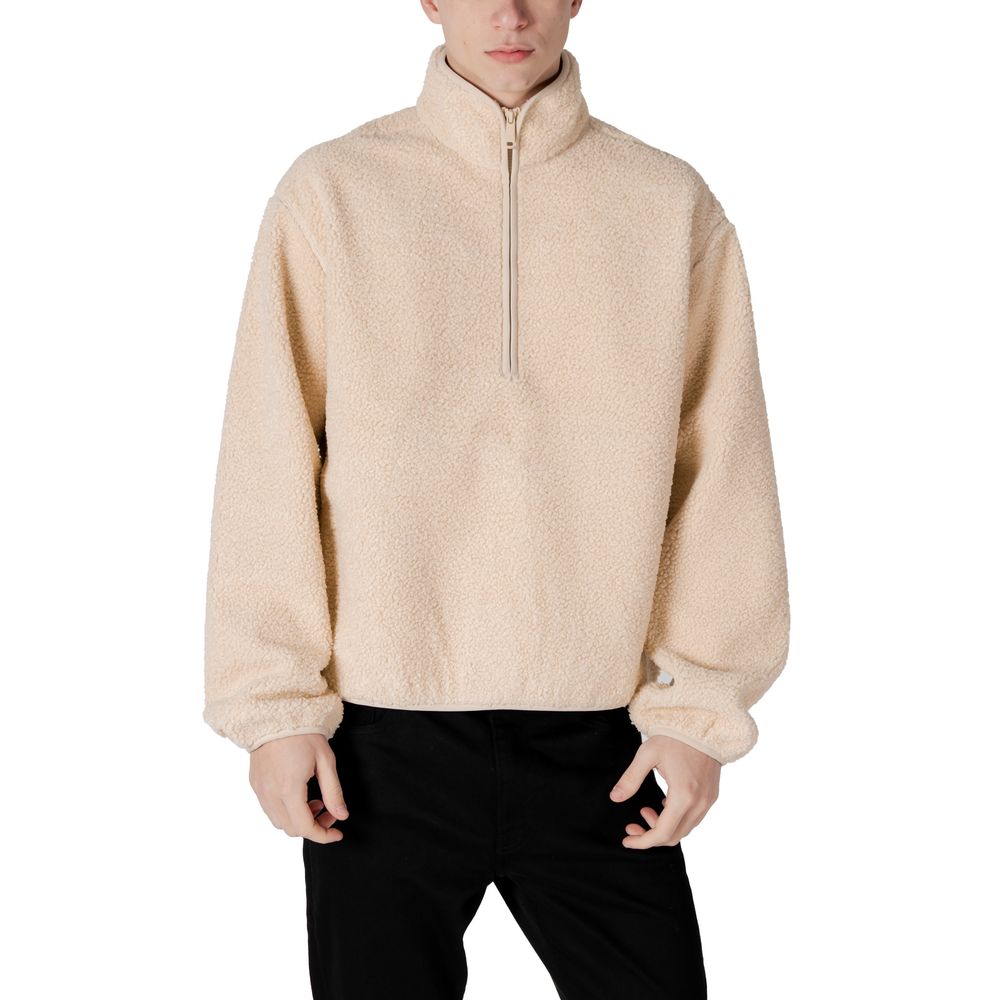 Calvin Klein Jeans Cream Recycled Polyester Jackets & Coat Calvin Klein Jeans