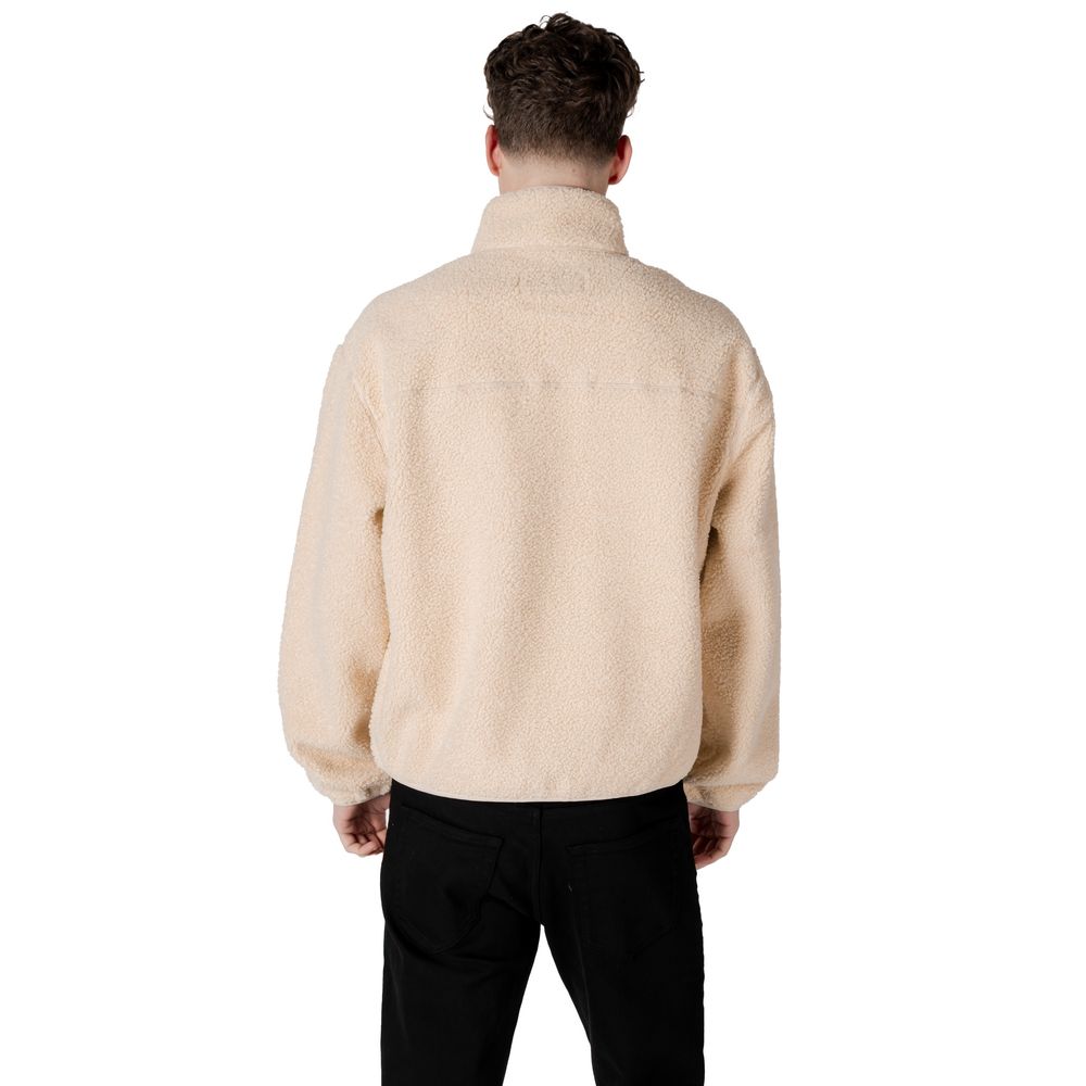 Calvin Klein Jeans Cream Recycled Polyester Jackets & Coat Calvin Klein Jeans
