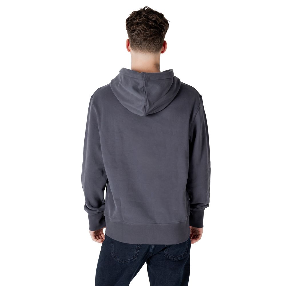 Calvin Klein Jeans Gray Cotton Hoody Calvin Klein Jeans