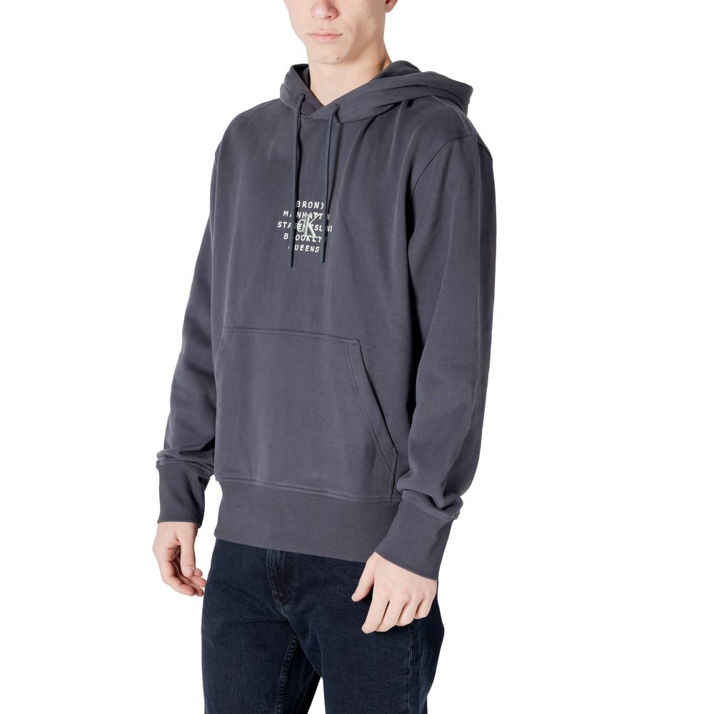Calvin Klein Jeans Gray Cotton Hoody Calvin Klein Jeans