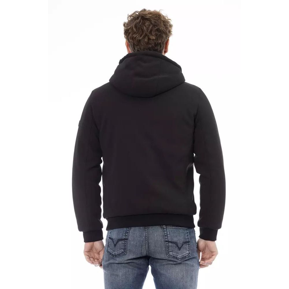 Baldinini Trend Black Polyester Jacket Baldinini Trend