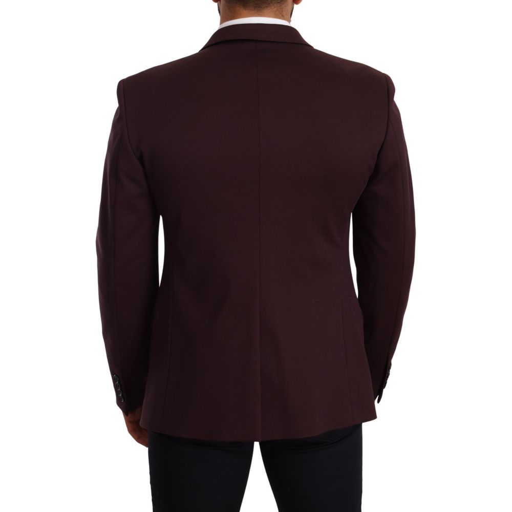 Dolce & Gabbana Purple Cotton Blazer Dolce & Gabbana