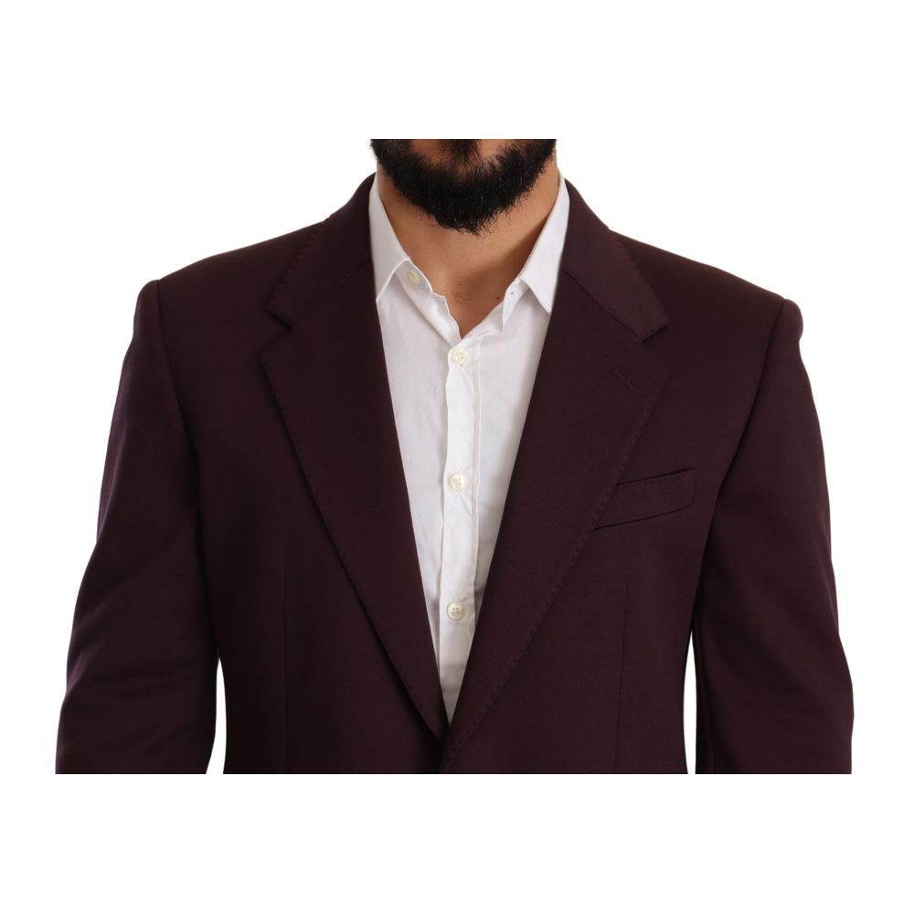 Dolce & Gabbana Purple Cotton Blazer Dolce & Gabbana