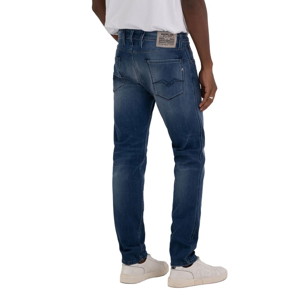 Replay Blue Cotton Jeans & Pant Replay