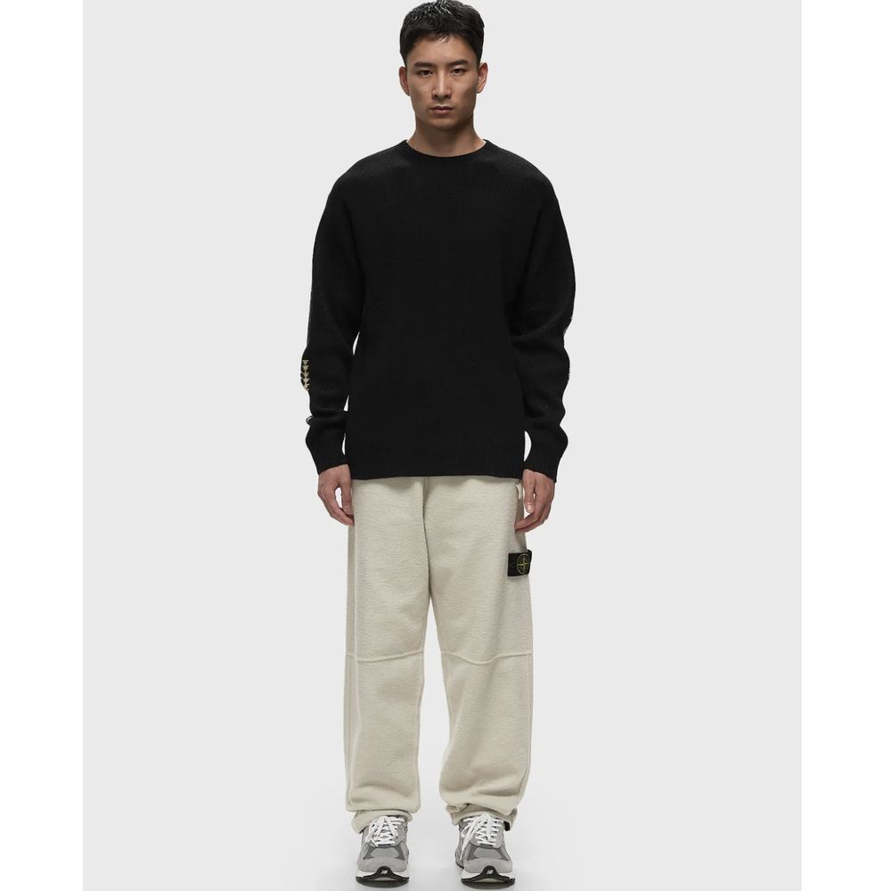 Stone Island White Cotton Jeans & Pant Stone Island