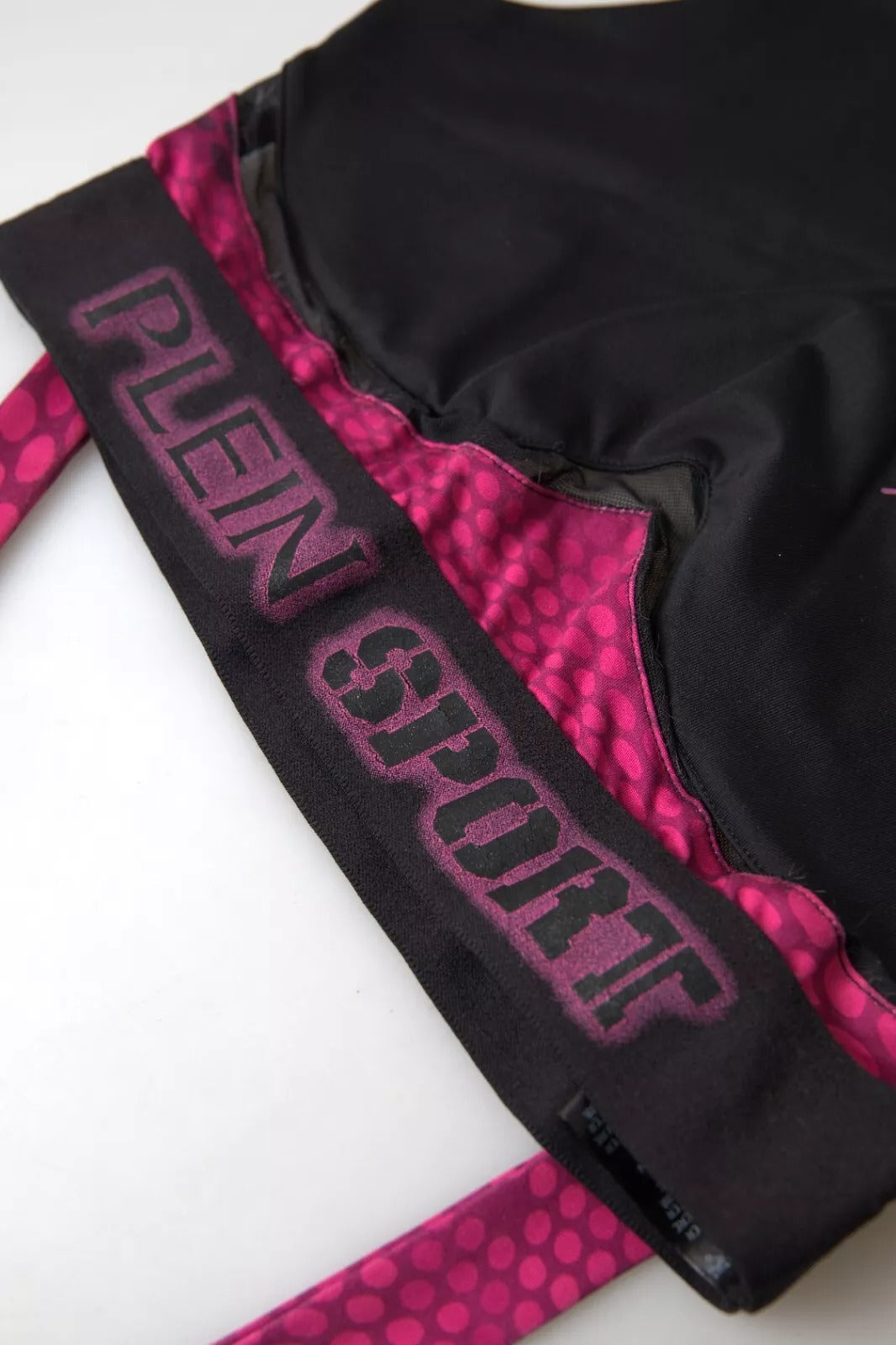 Plein Sport Black Fuchsia Logo Athlete Hannah Bra Underwear Plein Sport