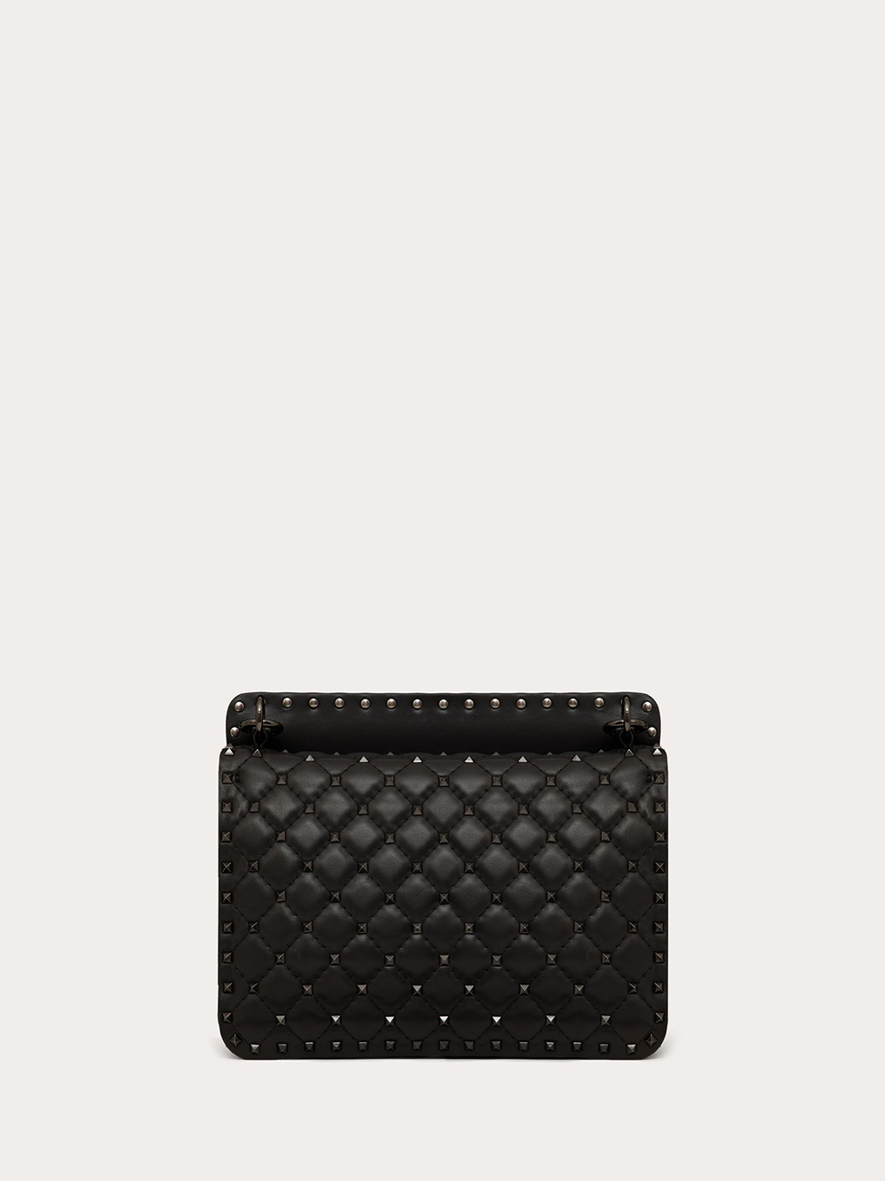 Valentino Garavani Black Nappa Leather Medium Rockstudt Spike Bag Valentino Garavani