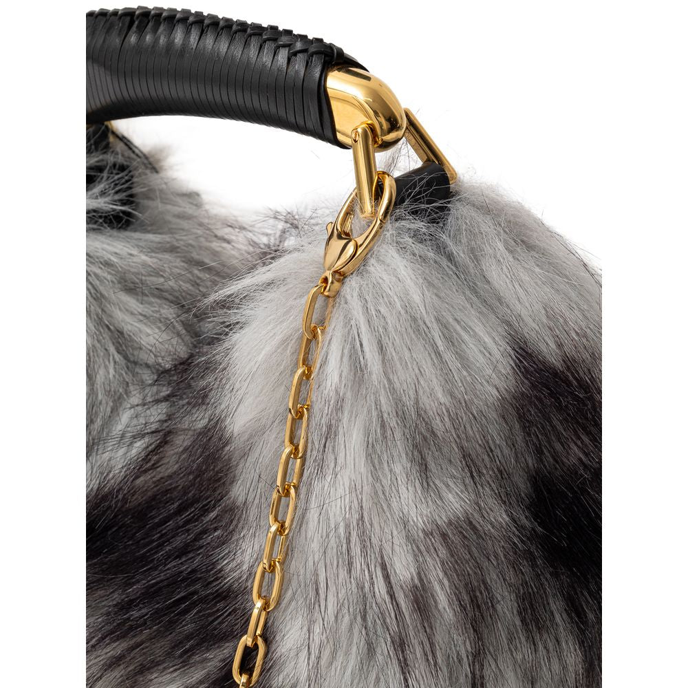 Tom Ford Gray Leather Handbag Tom Ford
