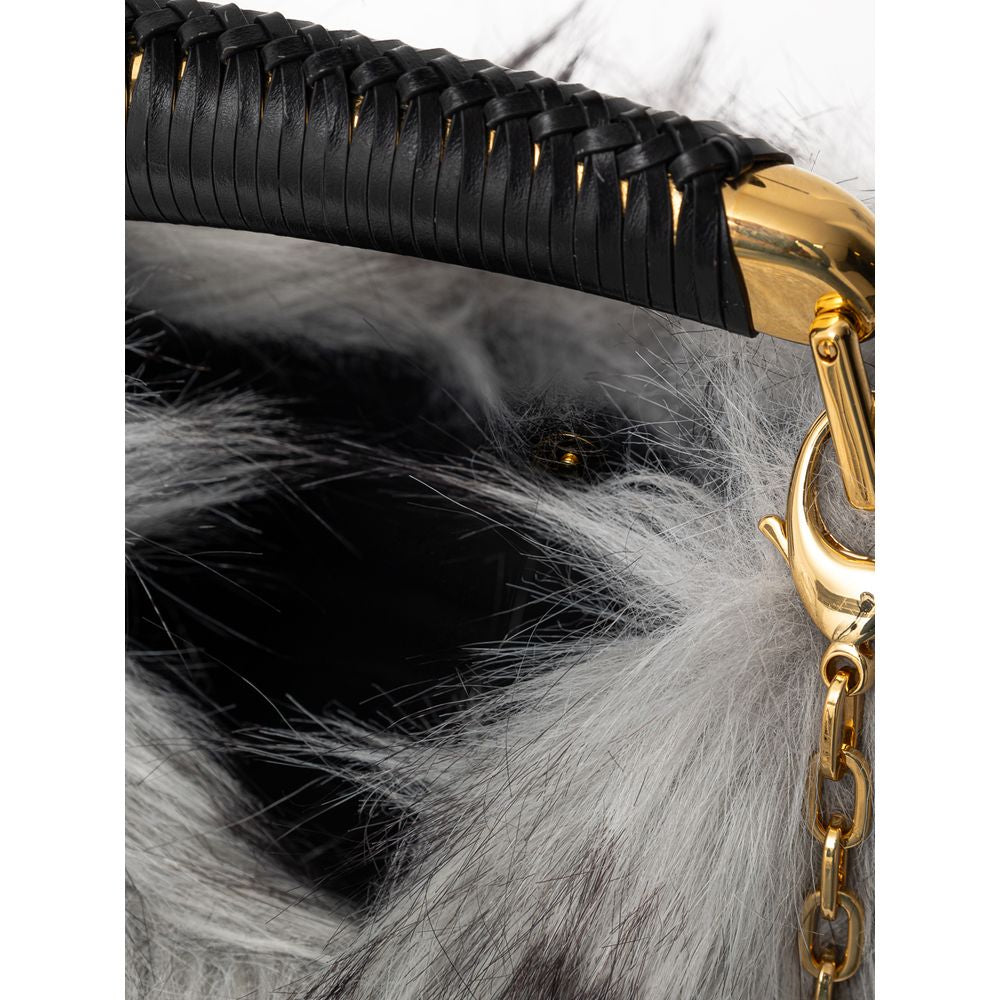 Tom Ford Gray Leather Handbag Tom Ford