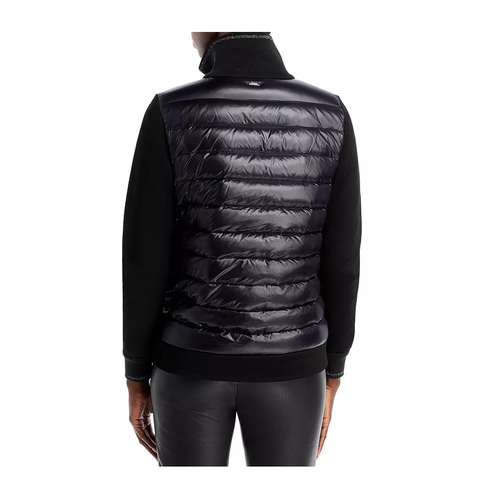 Herno Black Viscose Jackets & Coat Herno