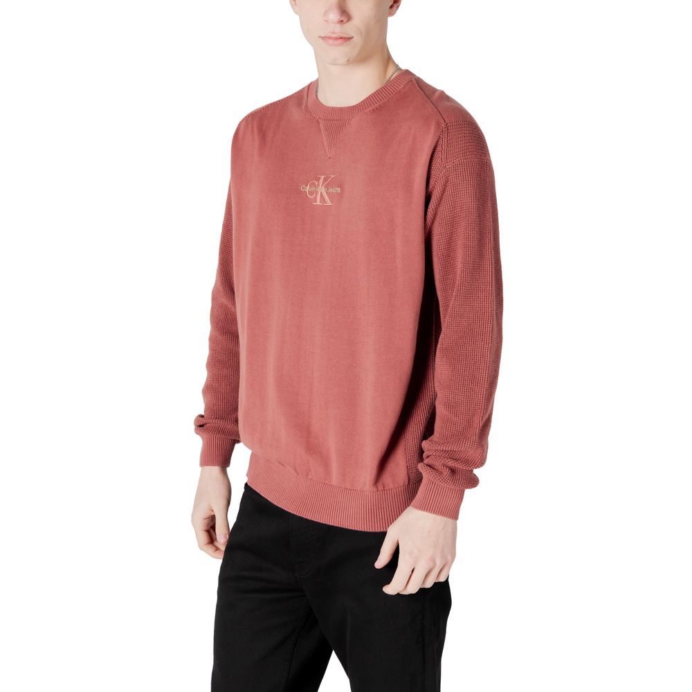 Calvin Klein Jeans Red Cotton Sweater Calvin Klein Jeans