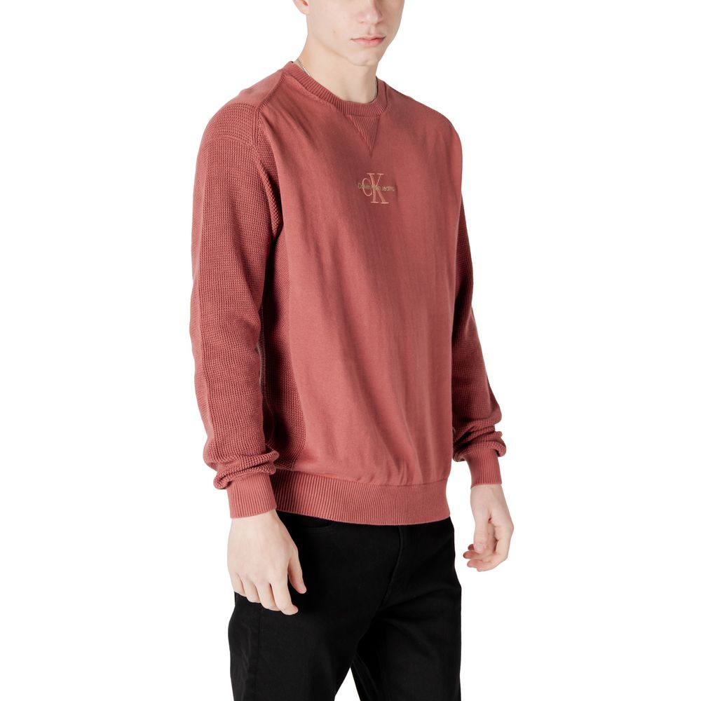 Calvin Klein Jeans Red Cotton Sweater Calvin Klein Jeans