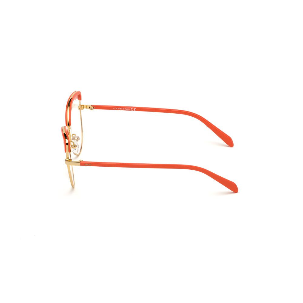 Emilio Pucci Gold Metal Glasses Frames