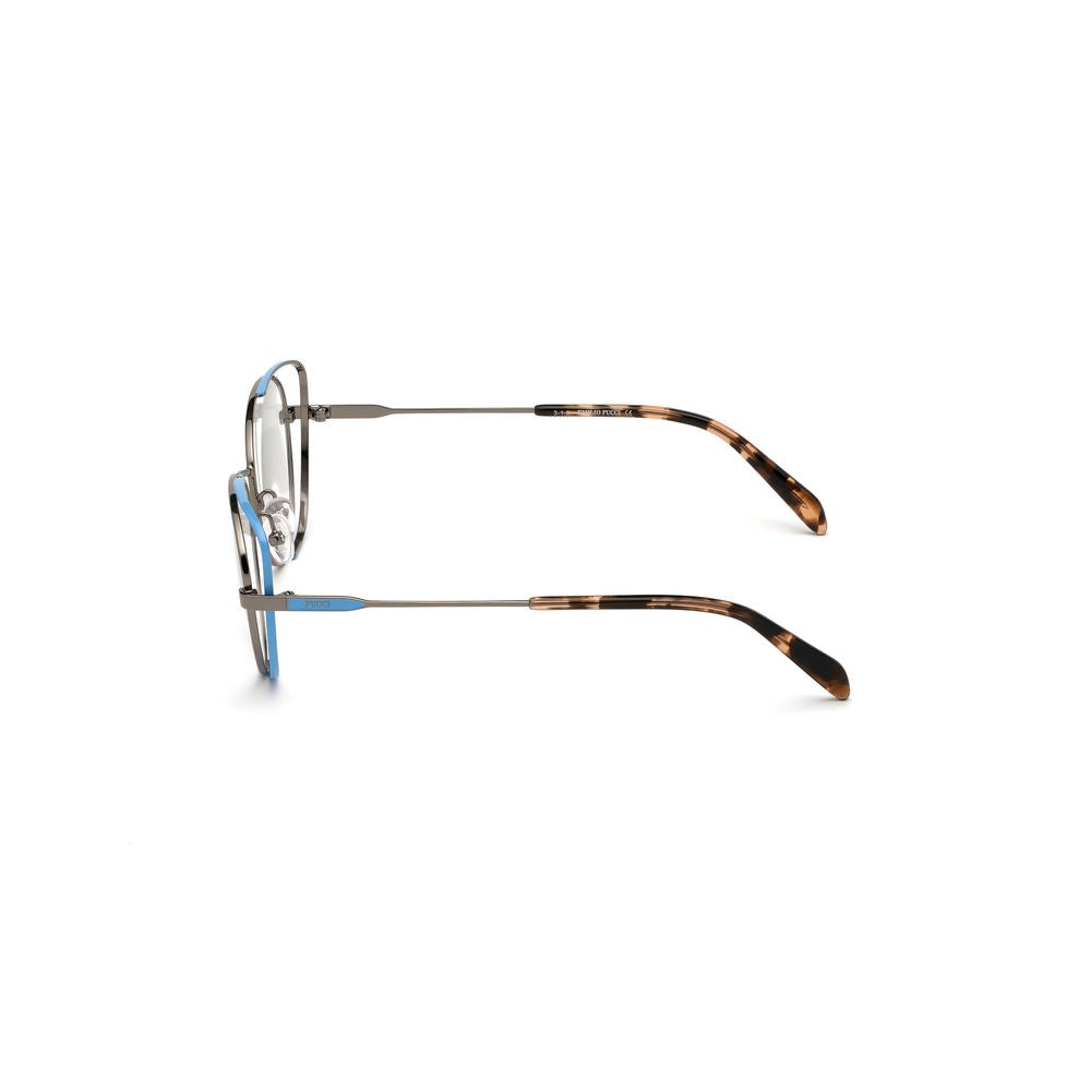 Emilio Pucci Gray Metal Glasses Frames