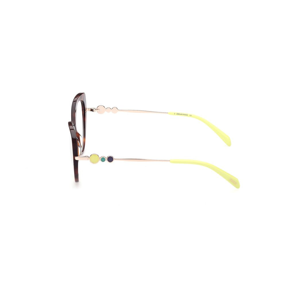 Emilio Pucci Brown Acetate Glasses Frames