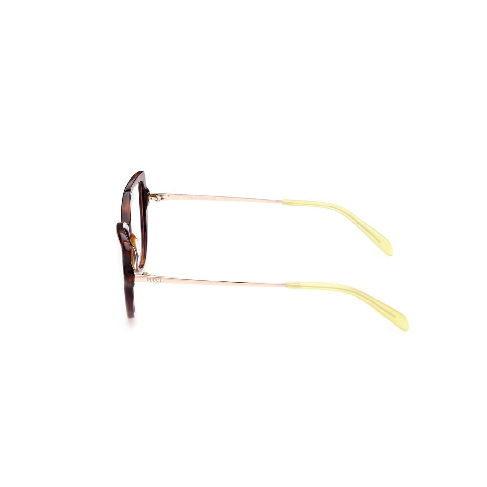 Emilio Pucci Brown Acetate Glasses Frames
