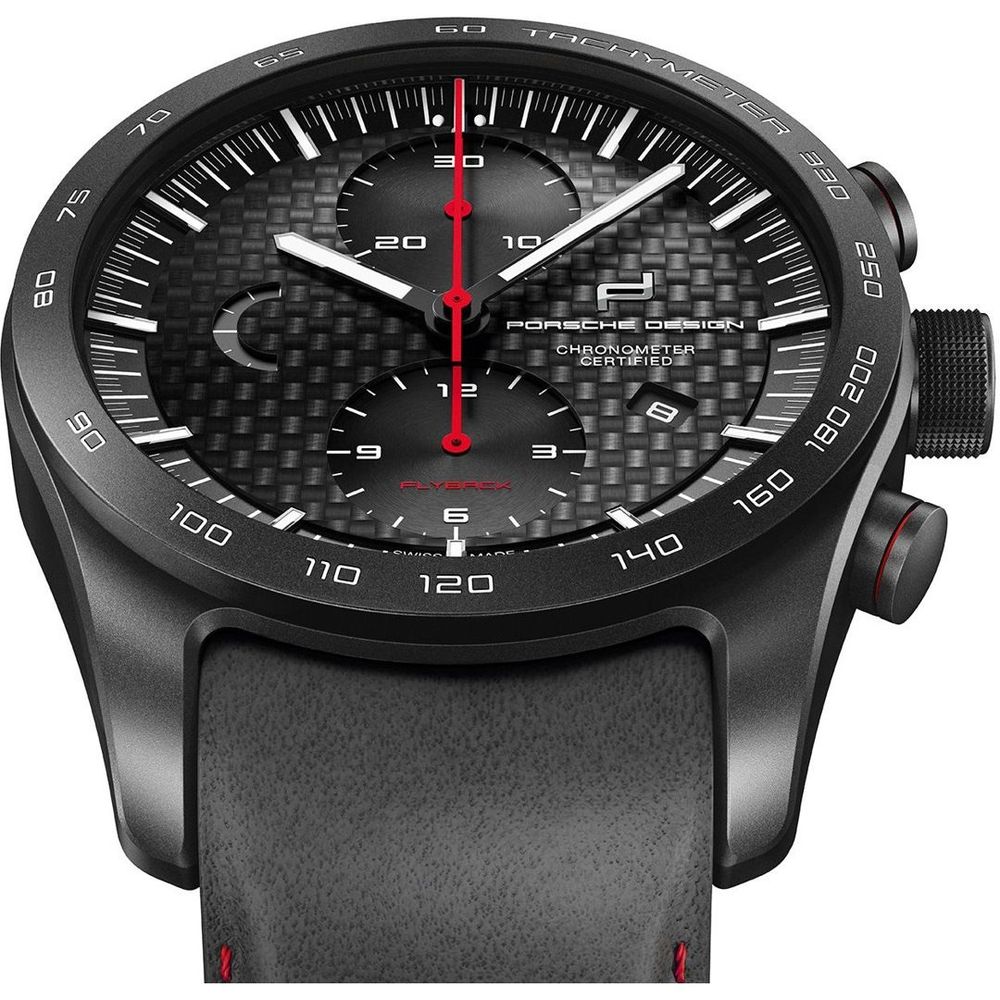 Porsche Design Black Leather Watch Porsche Design