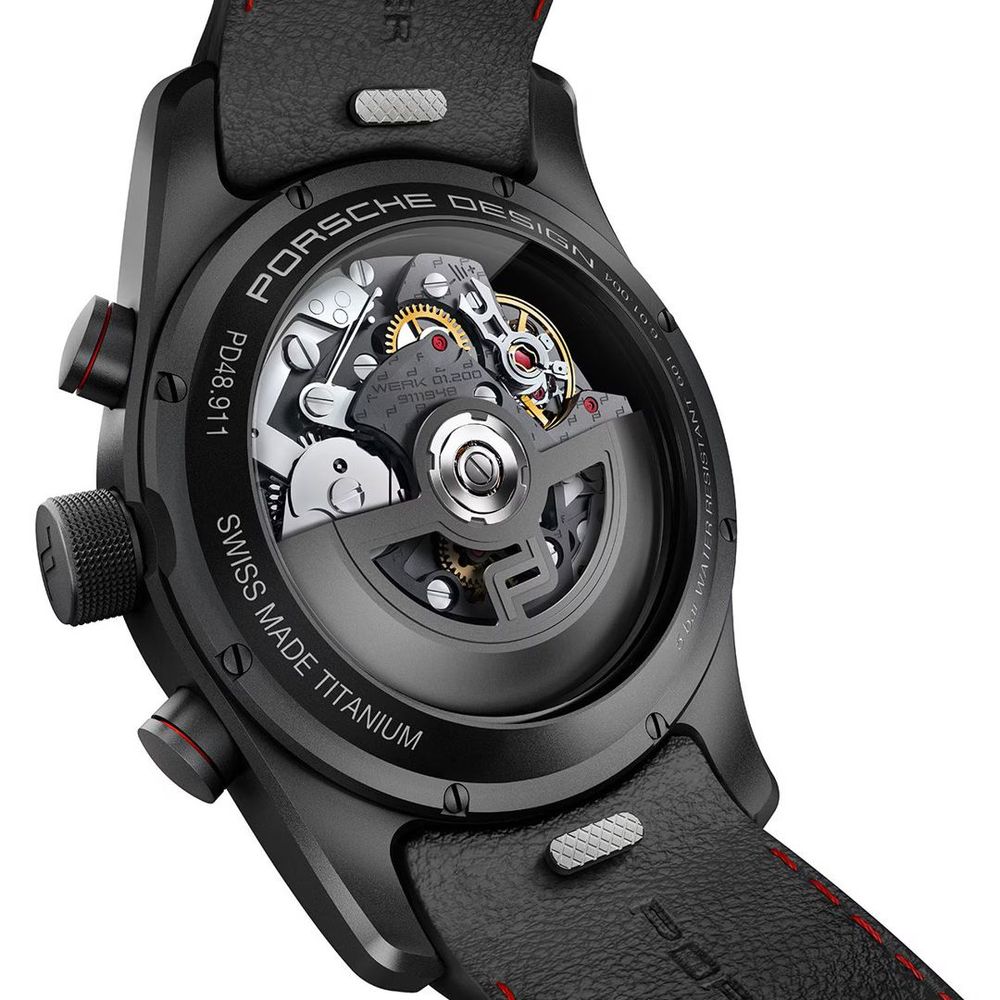 Porsche Design Black Leather Watch Porsche Design