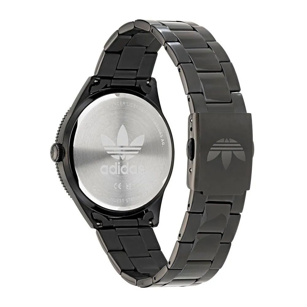 Adidas Black Stainless Steel Watch Adidas