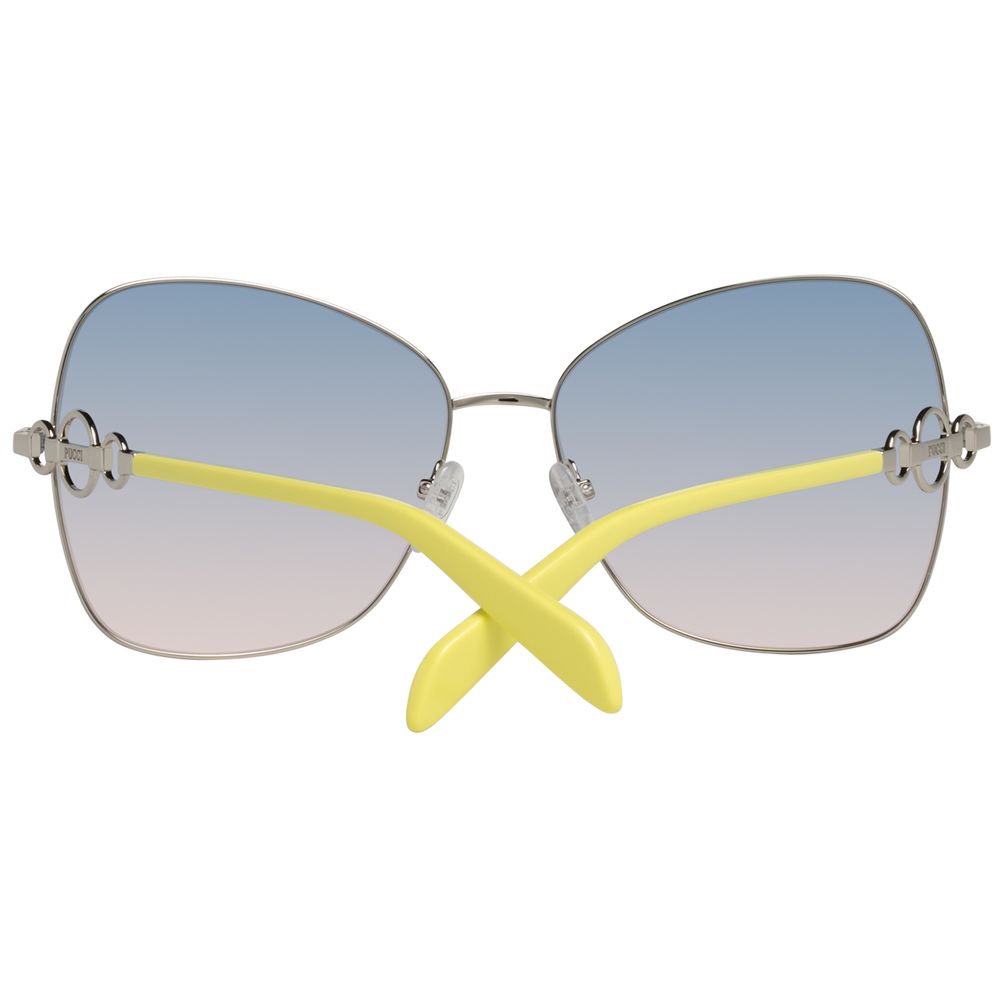 Emilio Pucci Gray Metal Sunglasses Emilio Pucci