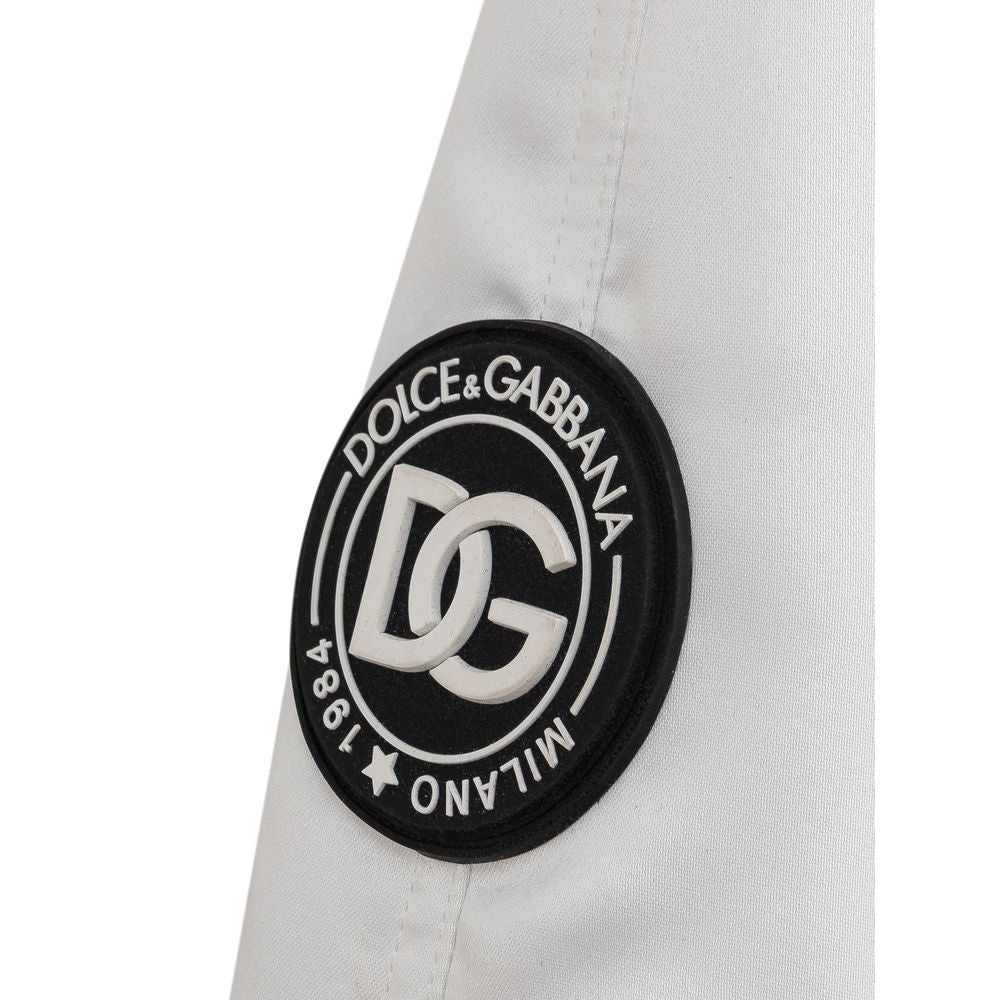 Dolce & Gabbana Beige Polyester Jackets & Coat Dolce & Gabbana