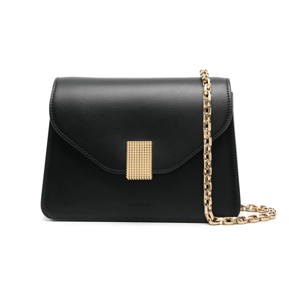 Lanvin Black Leather Handbag Lanvin