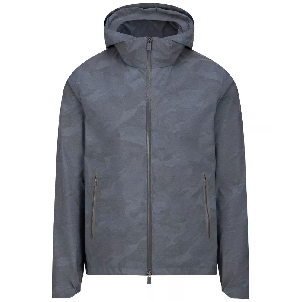 Herno Blue Nylon Jacket Herno
