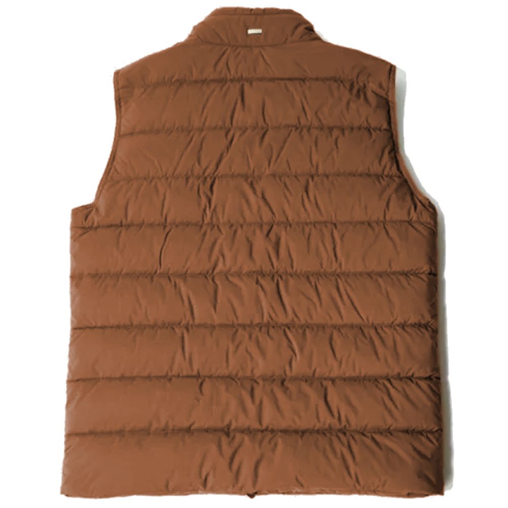 Herno Brown Nylon Vest Herno