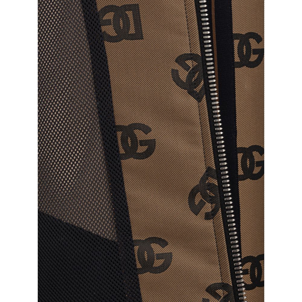 Dolce & Gabbana Bronze Polyester Jackets & Coat Dolce & Gabbana