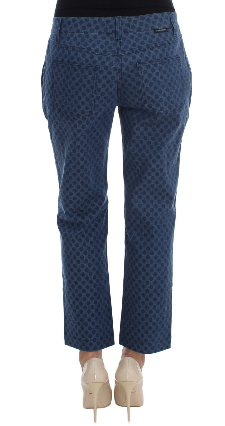 Dolce & Gabbana Polka Dotted Stretch Capri Jeans Dolce & Gabbana