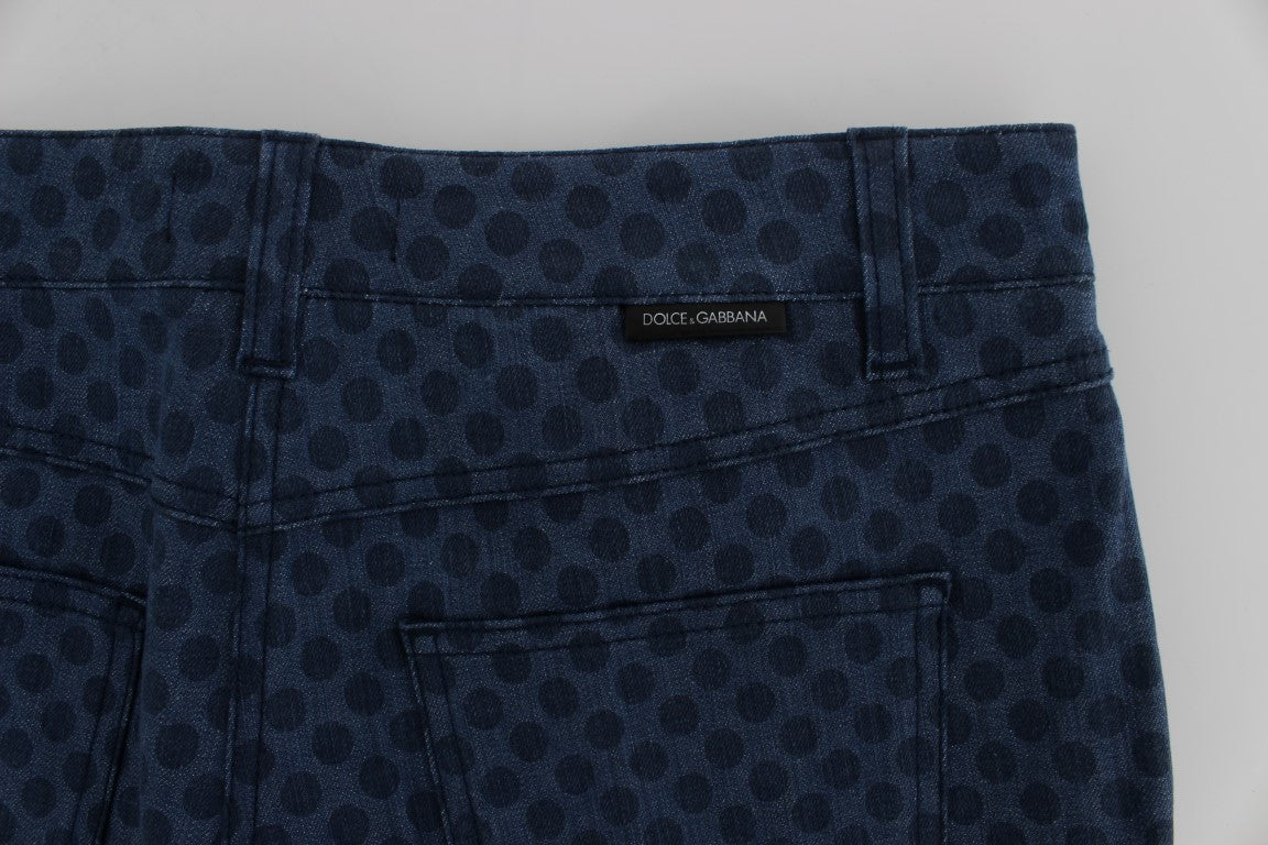 Dolce & Gabbana Polka Dotted Stretch Capri Jeans Dolce & Gabbana