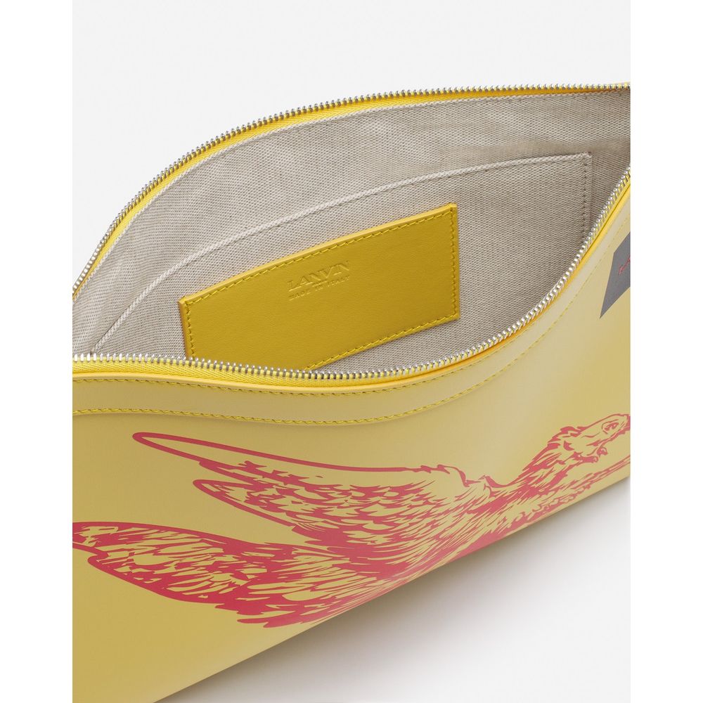 Lanvin "Yellow Leather Men Wallet" Lanvin