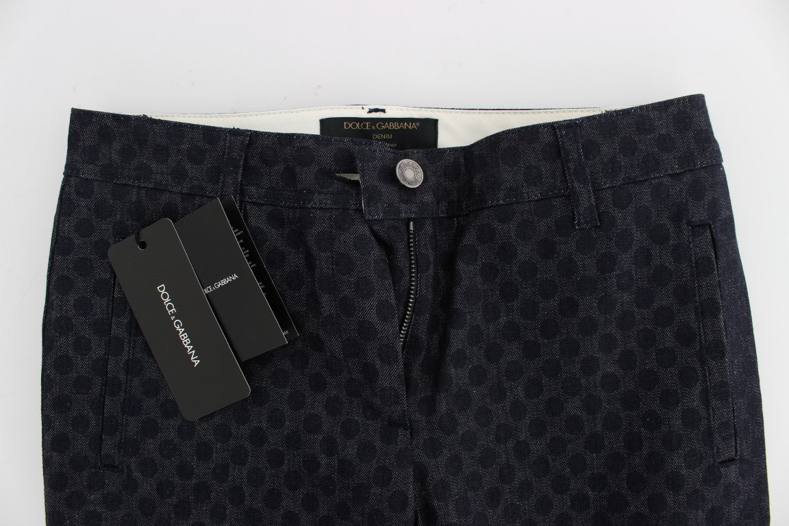 Dolce & Gabbana Polka Dotted Slim Capris Jeans Dolce & Gabbana