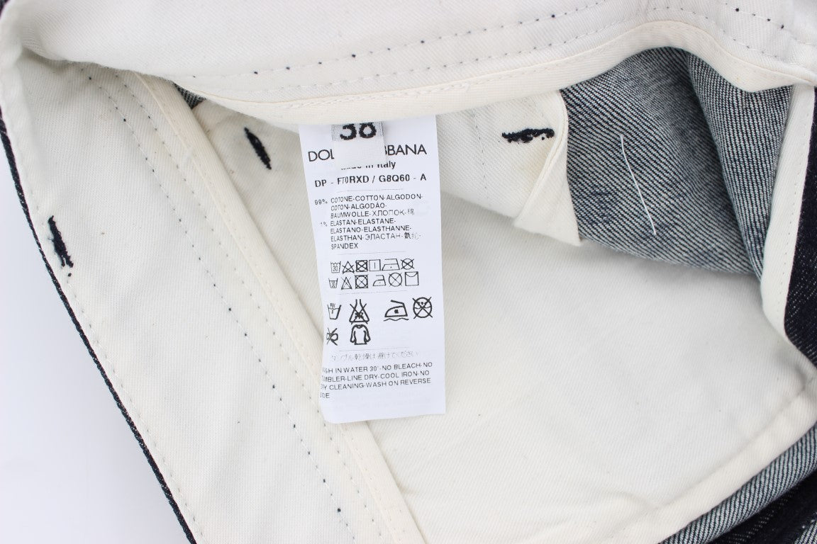 Dolce & Gabbana Polka Dotted Slim Capris Jeans Dolce & Gabbana