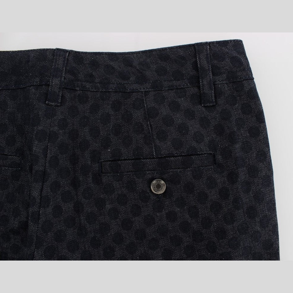 Dolce & Gabbana Polka Dotted Slim Capris Jeans