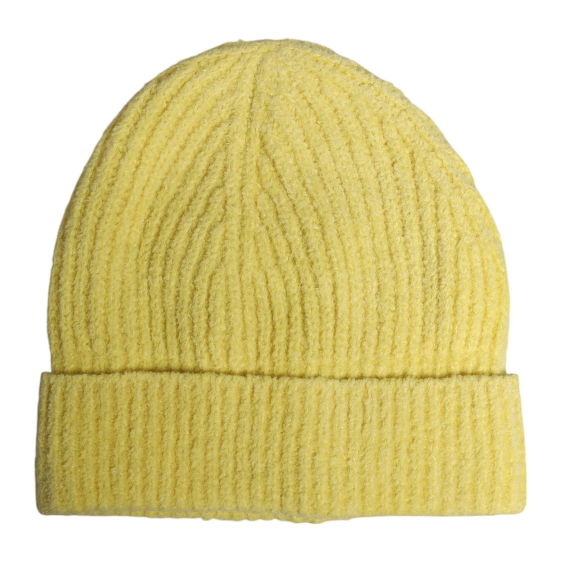 Dolce & Gabbana Yellow Cotton Knitted Winter Beanie Hat Dolce & Gabbana